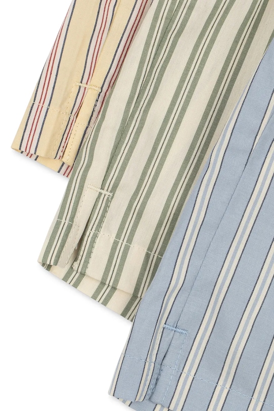 Konges Sløjd szorty dziecięce bawełniane 3 PACK AZUR SHORTS GOTS multicolor KS104608.PPY2