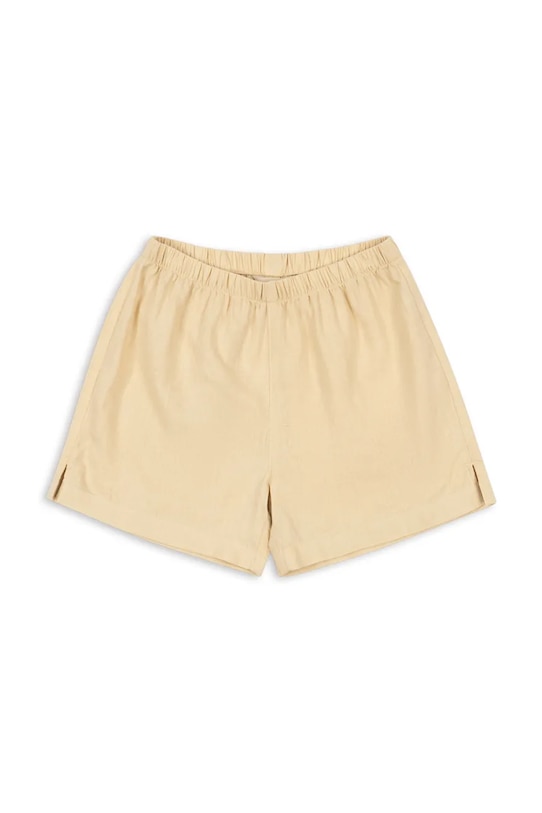 Konges Sløjd szorty dziecięce lniane FRANZEN LINEN SHORTS KS104828.PPY2 beżowy SS26