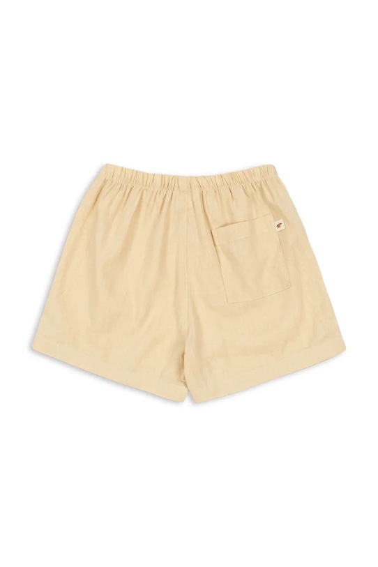 Chłopiec Konges Sløjd szorty dziecięce lniane FRANZEN LINEN SHORTS KS104828.PPY2 beżowy
