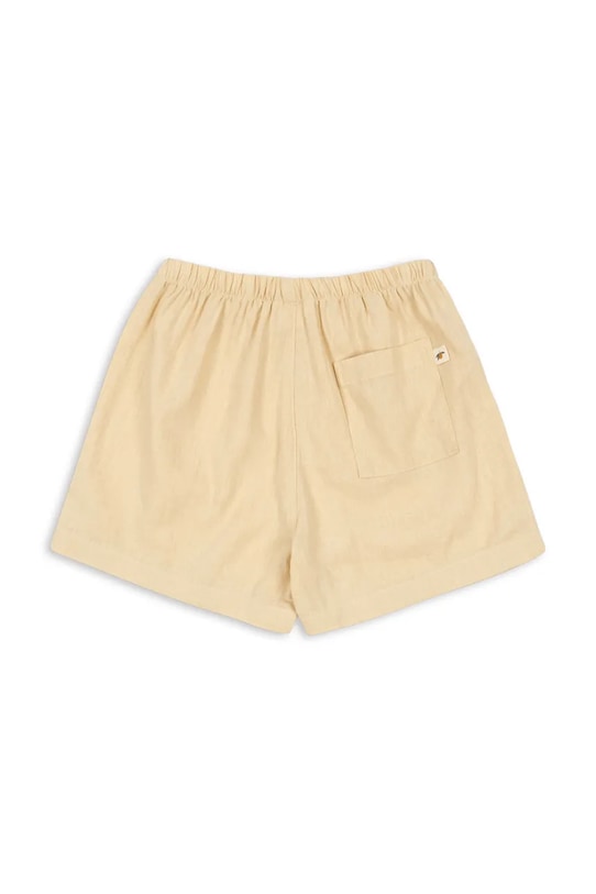 Chłopiec Konges Sløjd szorty dziecięce lniane FRANZEN LINEN SHORTS KS104828.PPY2 beżowy