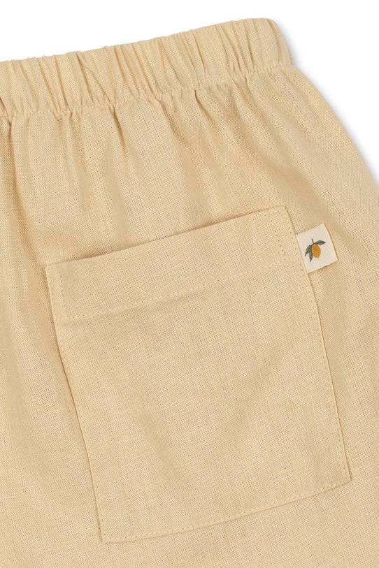 Konges Sløjd szorty dziecięce lniane FRANZEN LINEN SHORTS beżowy KS104828.PPY2