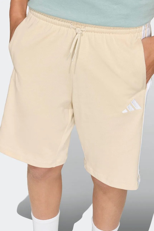 adidas szorty bawełniane dziecięce KD8578 beżowy