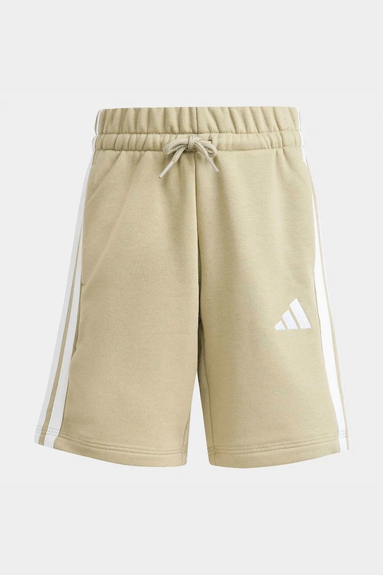 Adidas спортен къс панталон за деца от памук KB9644 зелен SS26