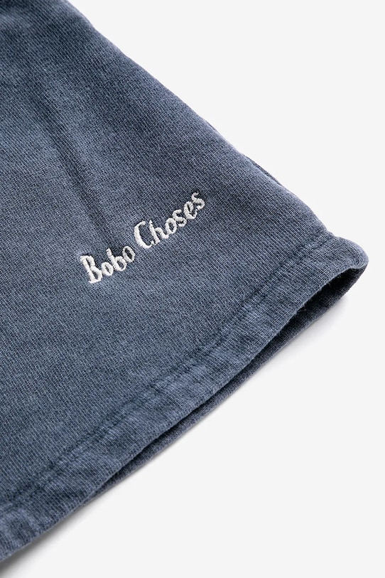 Bobo Choses shorts di lana bambino/a blu navy 126AC059