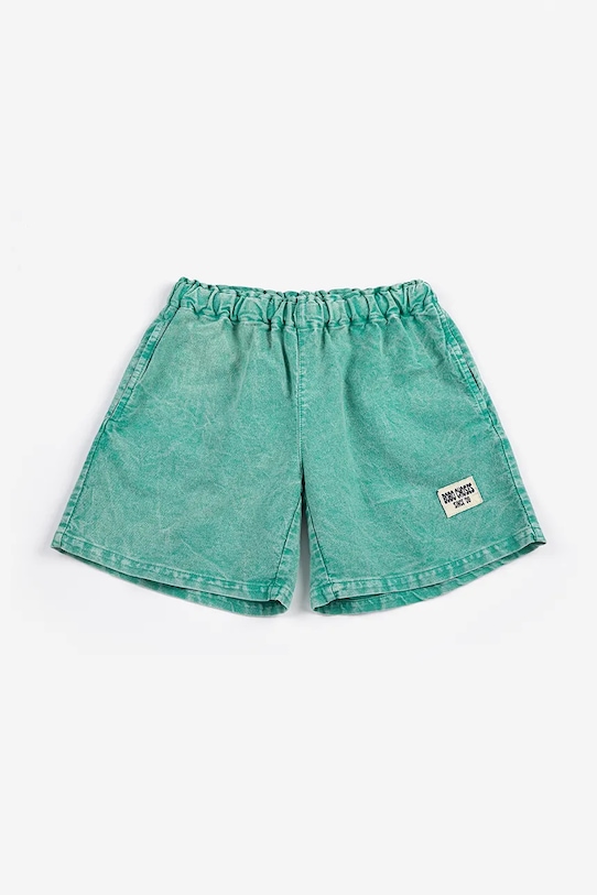 Bobo Choses shorts di lana bambino/a Bobo Choses Since 09 126AC066 turchese SS26