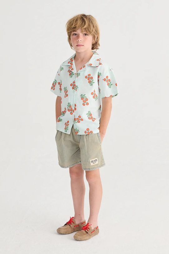 Bobo Choses szorty bawełniane dziecięce Bobo Choses Since 09 bawełna niebieski 126AC073