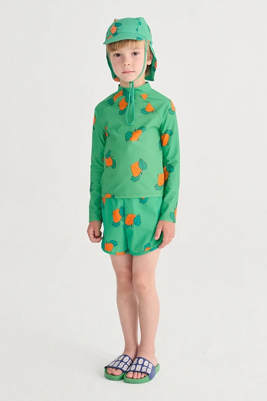 Bobo Choses szorty kąpielowe dziecięce Curious Turnip Produkt niemowlęcy turkusowy 126AC131