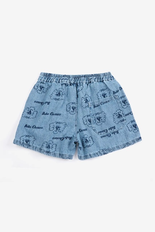 Bobo Choses szorty jeansowe niemowlęce Pickles The Dog 126AC157 niebieski SS26