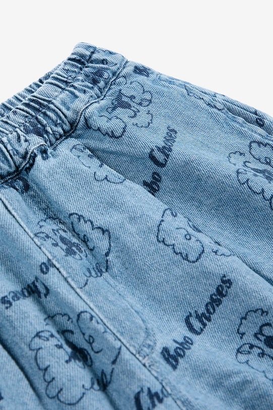 Chłopiec Bobo Choses szorty jeansowe niemowlęce Pickles The Dog 126AC157 niebieski