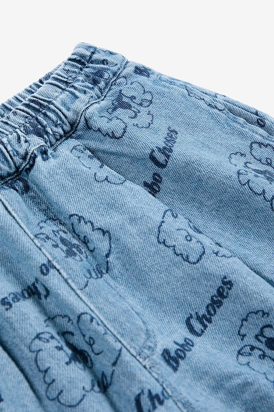BIMBA Bobo Choses pantaloncini in denim per neonati Pickles The Dog 126AC157 blu