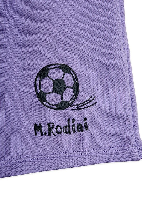 Chłopiec Mini Rodini szorty dziecięce bawełniane Football 26230130 fioletowy