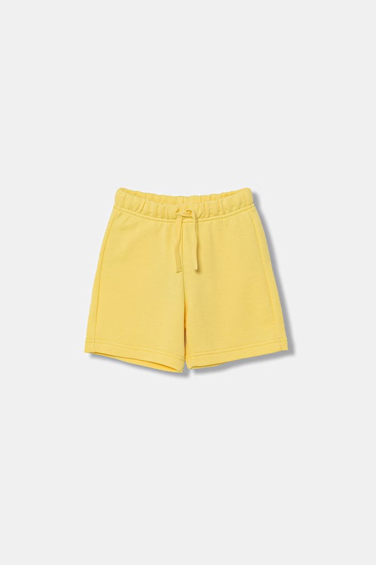 United Colors of Benetton szorty dziecięce bawełniane żółty 3J70G900P.P.Stagionale