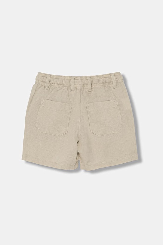 United Colors of Benetton kratke hlače za djecu s lanom 43WBG9039.P.Stagionale bež SS26