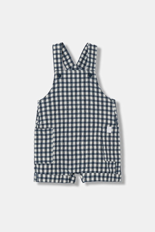 United Colors of Benetton rampers per neonati con lino blu navy 4T06AT01U.W.Stagionale