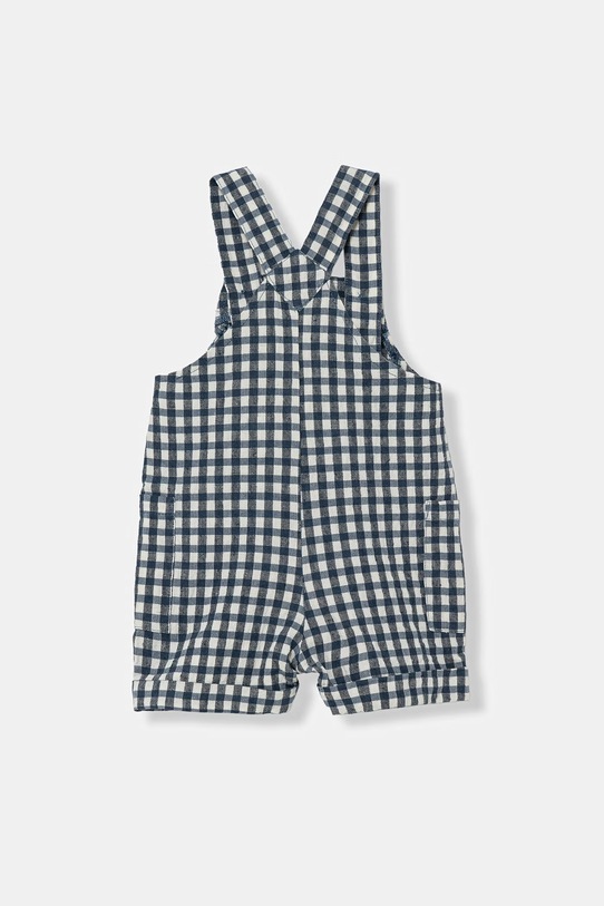 United Colors of Benetton rampers per neonati con lino 4T06AT01U.W.Stagionale blu navy SS26