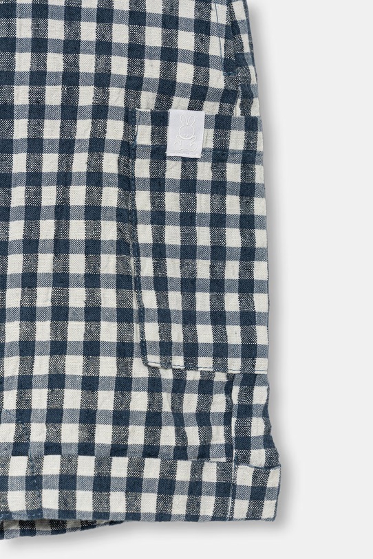 BIMBA United Colors of Benetton rampers per neonati con lino 4T06AT01U.W.Stagionale blu navy