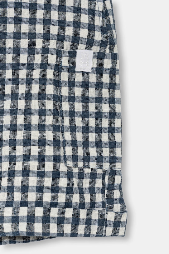 BIMBA United Colors of Benetton rampers per neonati con lino 4T06AT01U.W.Stagionale blu navy