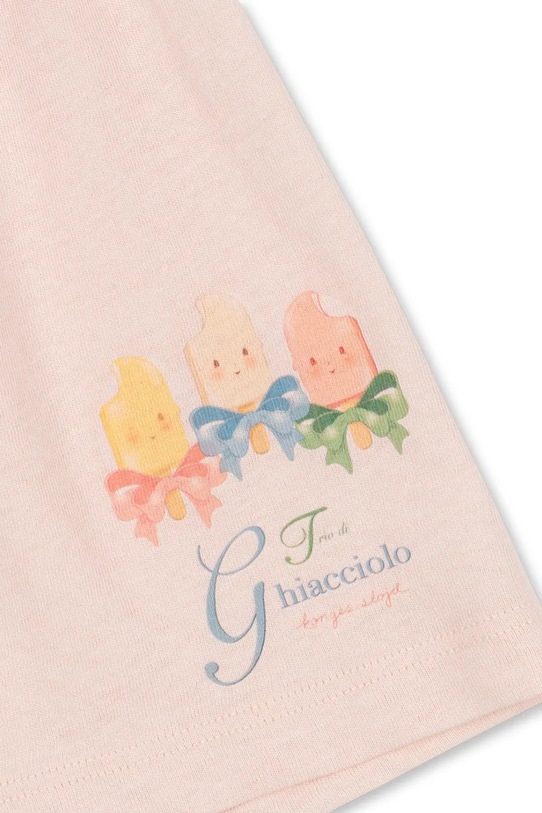 Konges Sløjd къс панталон за деца с памук ERA SHORTS OCS бежов KS105357.PPY2