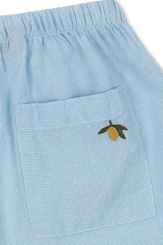 Момче Konges Sløjd къс панталон за деца от памук FRAN SHORTS GOTS KS105389.PPY2 син