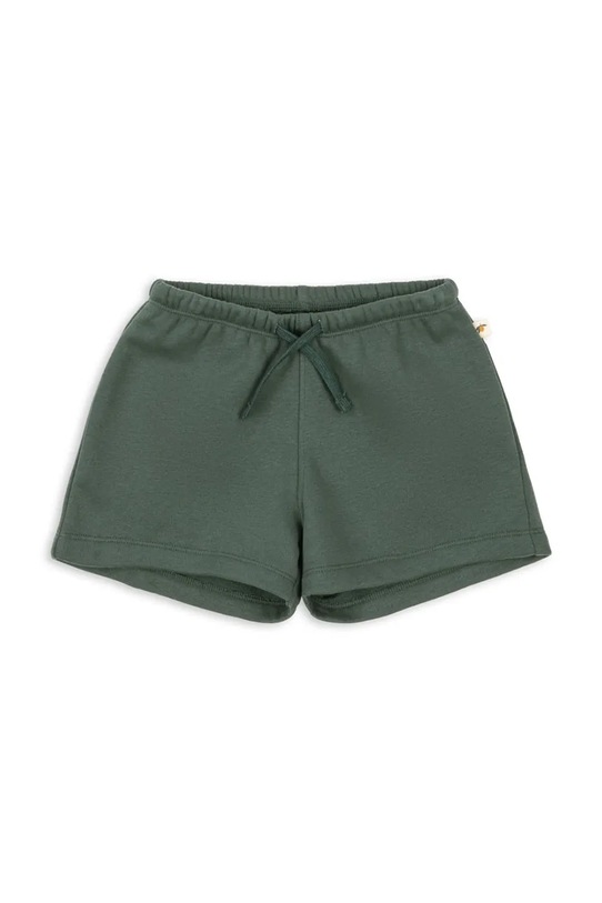 Konges Sløjd къс панталон тип анцуг за деца с памук LOU SWEAT SHORTS OCS зелен KS105452.PPY2