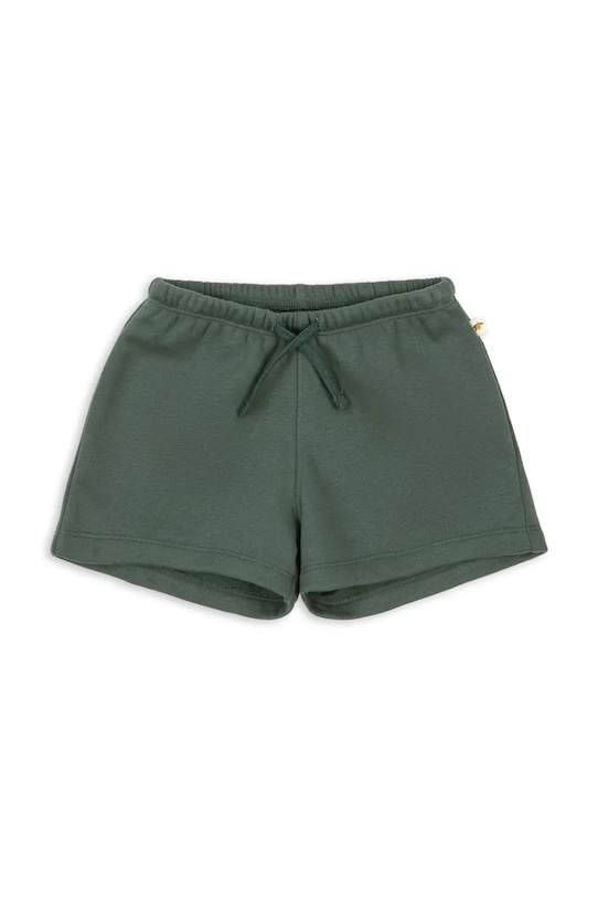 Konges Sløjd къс панталон тип анцуг за деца с памук LOU SWEAT SHORTS OCS зелен KS105452.PPY2