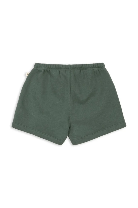Konges Sløjd къс панталон тип анцуг за деца с памук LOU SWEAT SHORTS OCS KS105452.PPY2 зелен SS26