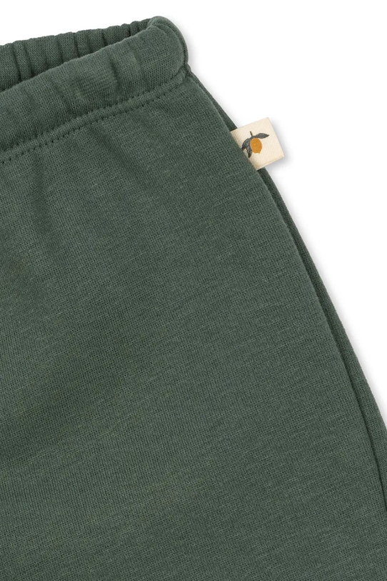 Момче Konges Sløjd къс панталон тип анцуг за деца с памук LOU SWEAT SHORTS OCS KS105452.PPY2 зелен