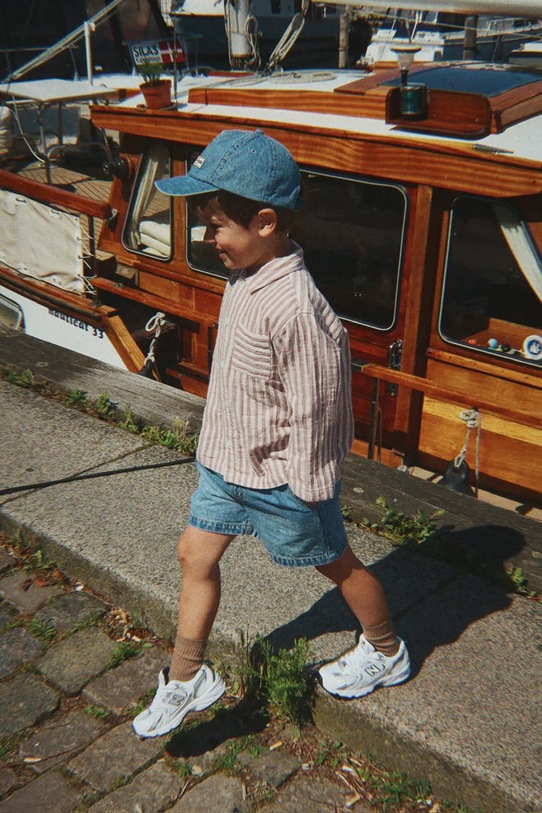 Konges Sløjd šortky dětské džínové MAGOT DENIM SHORTS GOTS KS105462.PPY2