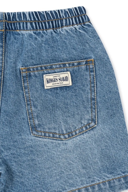 CHLAPEC Konges Sløjd šortky dětské džínové MAGOT DENIM SHORTS GOTS KS105462.PPY2 námořnická modř