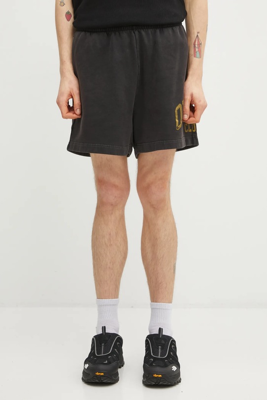 Represent szorty bawełniane Owners nadruk szary OCM100049.02