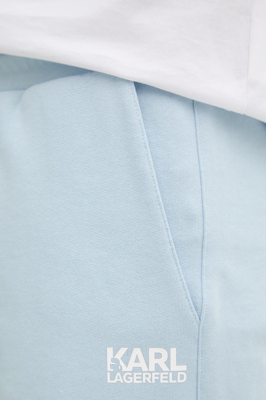 Karl Lagerfeld szorty bawełniane niebieski 561917.705783