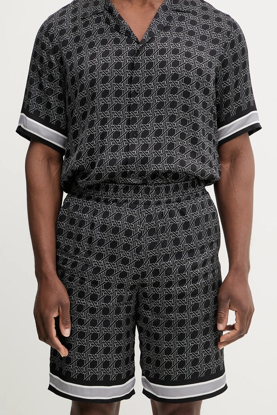 Karl Lagerfeld szorty tkanina czarny 561881.265702