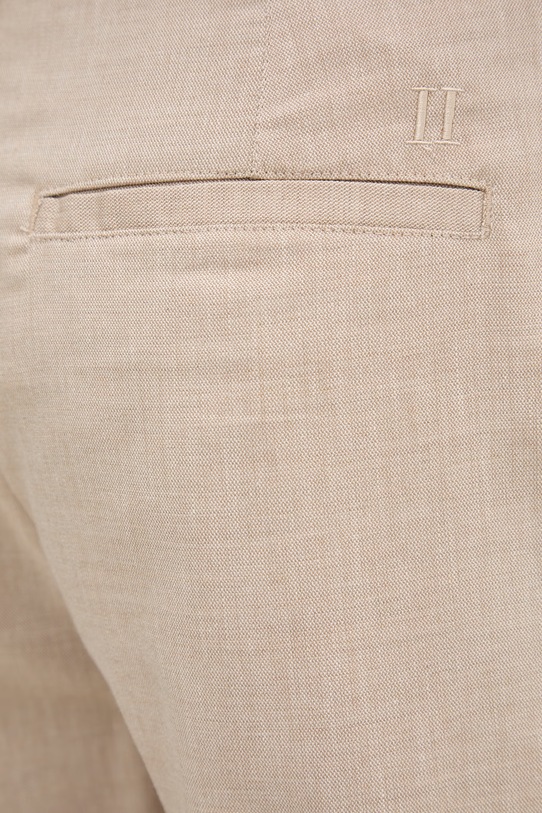 Les Deux szorty męskie z dodatkiem lnu Reece beżowy 1001342