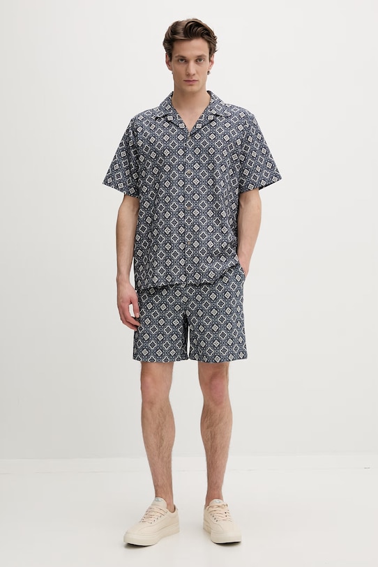 Les Deux szorty męskie bawełniane Harry 1001373 niebieski SS26