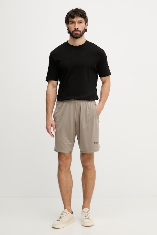 BOSS Green szorty męskie SH_TOC Spin 9 inch 50551953 beżowy SS26