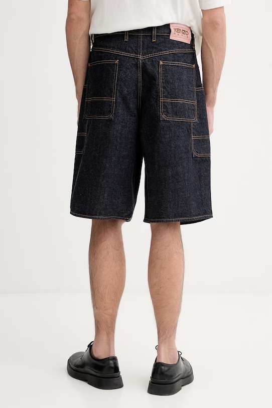 Odzież Kenzo szorty jeansowe FG55DS4026U1 granatowy