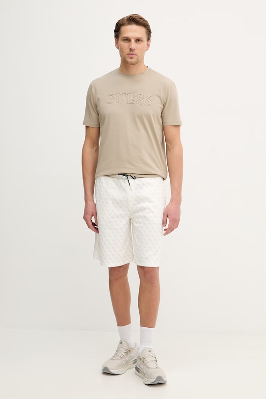 Guess szorty KORBIN Z4YD03.K7122 biały SS26