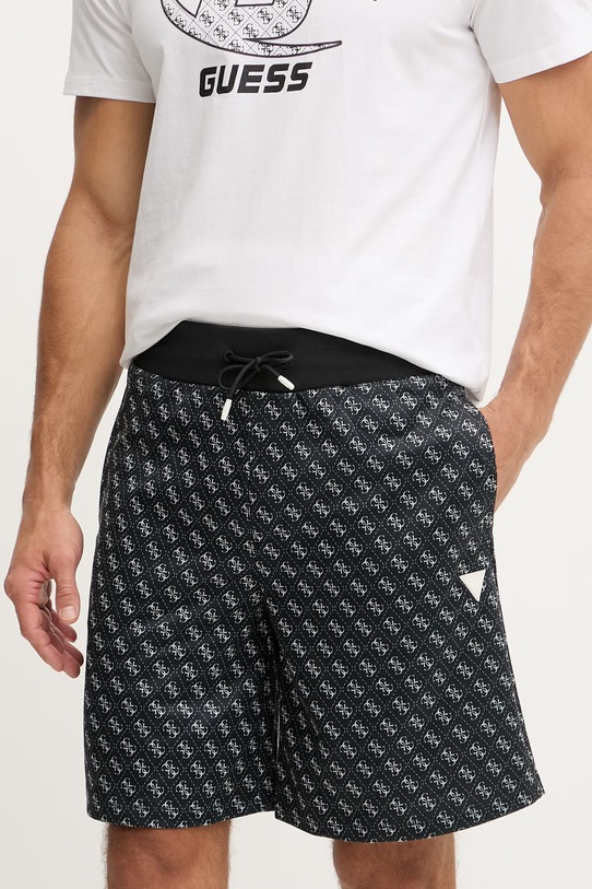 Guess szorty KORBIN dzianina czarny Z4YD03.K7122