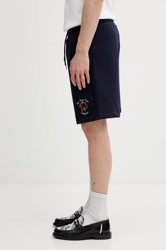 Drôle de Monsieur szorty bawełniane Slogan Rose J.BS180.CO127.NY granatowy SS26