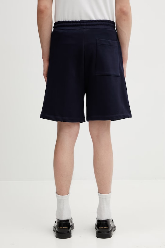 Ρούχα Βαμβακερό σορτσάκι Drôle de Monsieur Slogan Rose J.BS180.CO127.NY σκούρο μπλε