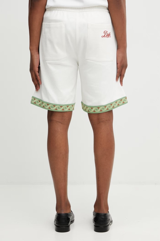 Odzież Drôle de Monsieur Short Piqué Brodé szorty bawełniane męskie K.BS179.CO264.OW beżowy