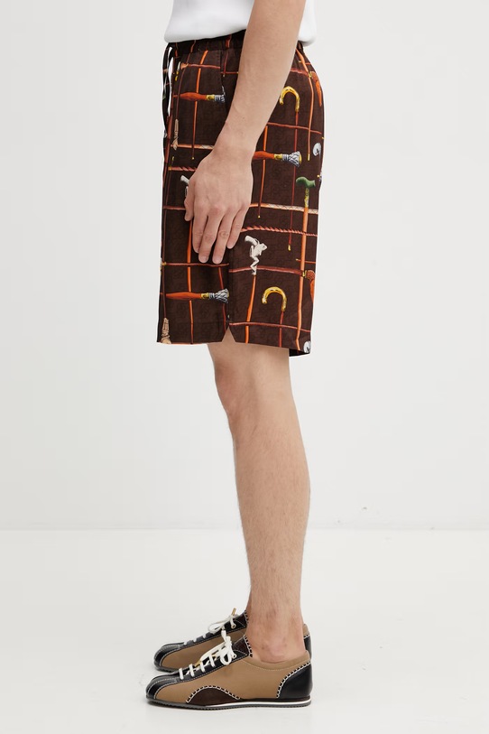 Drôle de Monsieur шорты для мужчин из вискозы Cannes K.BS158.VI033.BN коричневый SS26