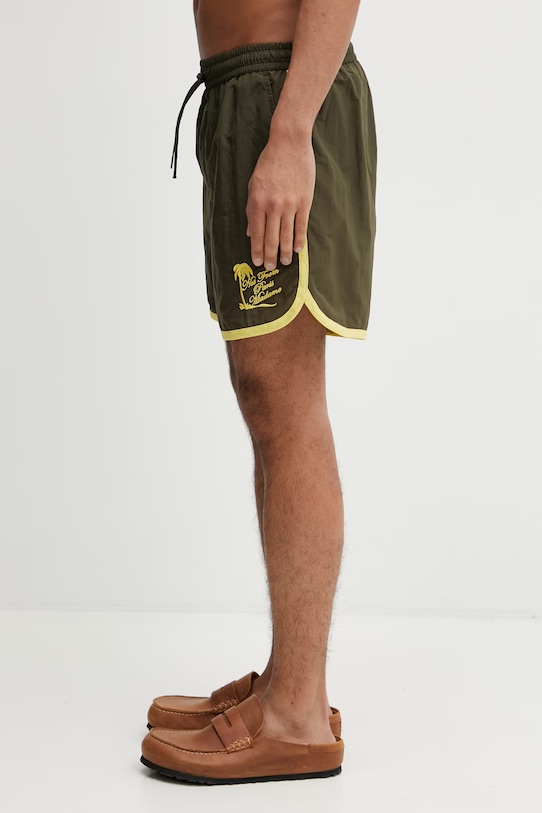 Drôle de Monsieur Plage Slogan Palmier szorty kąpielowe męskie K.BS184.PA028.KK zielony SS26