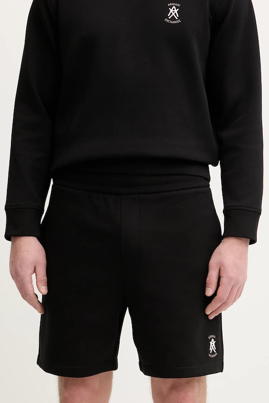 Armani Exchange szorty z elastanem czarny XM001773.AF10818