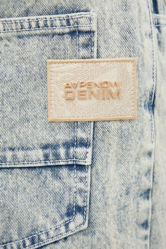 AAPE szorty jeansowe Now niebieski AAPSPMB668XBO