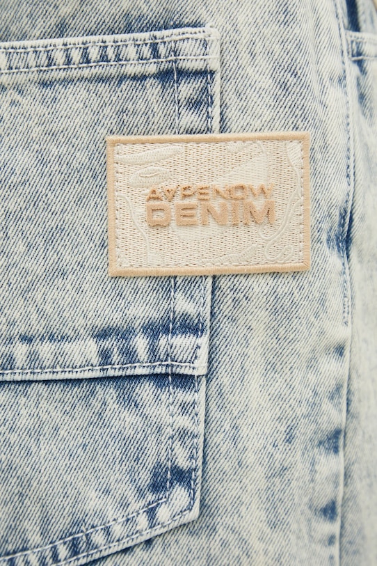 AAPE szorty jeansowe Now niebieski AAPSPMB668XBO