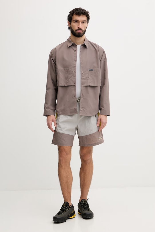 Columbia szorty sportowe męskie Riptide Retro 2155211 szary SS26