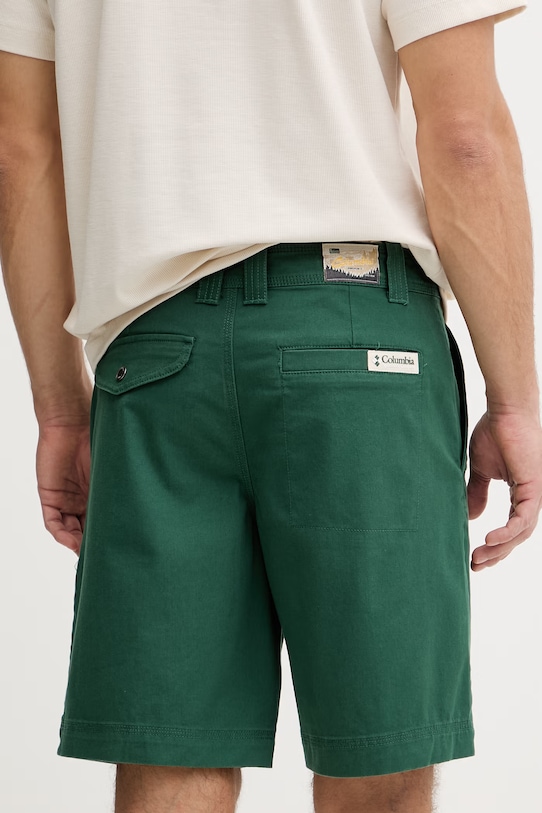 Odzież Columbia szorty męskie z bawełną Acker Rock 2157071 zielony