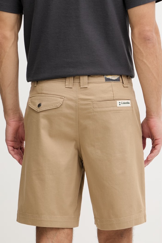 Odzież Columbia szorty męskie z bawełną Acker Rock 2157071 beżowy