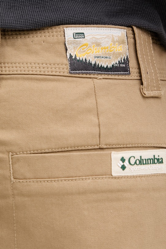 Columbia szorty męskie z bawełną Acker Rock beżowy 2157071
